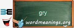 WordMeaning blackboard for gry